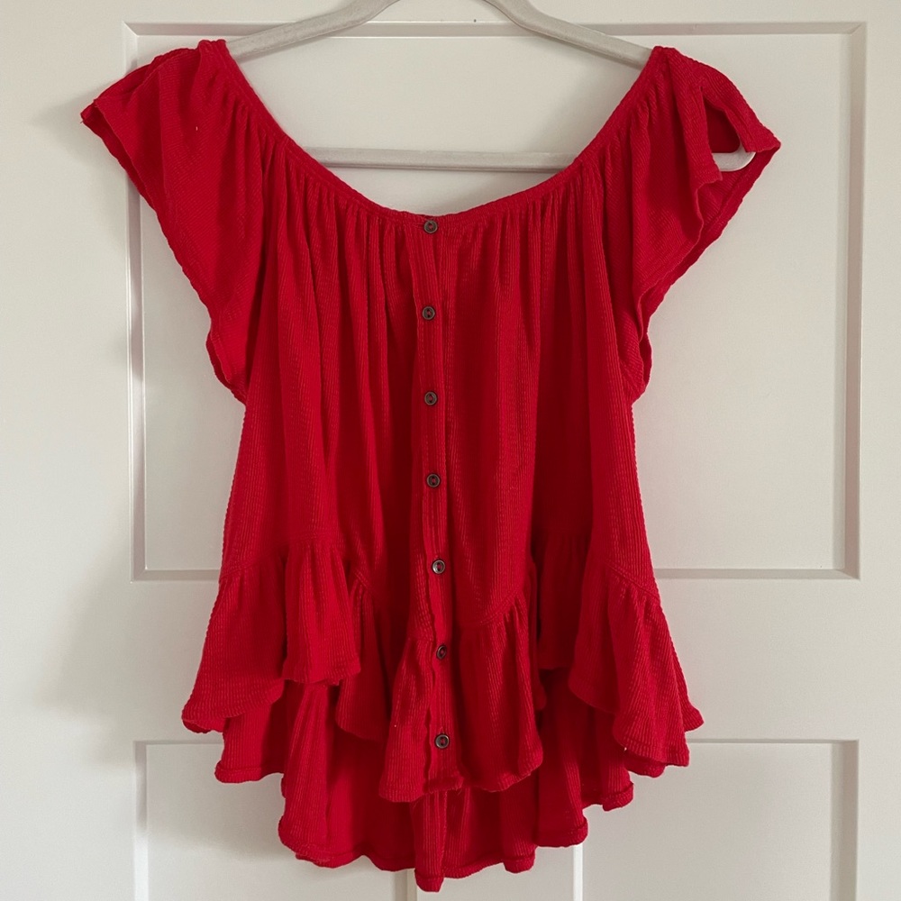 Free People off-the-shoulder top